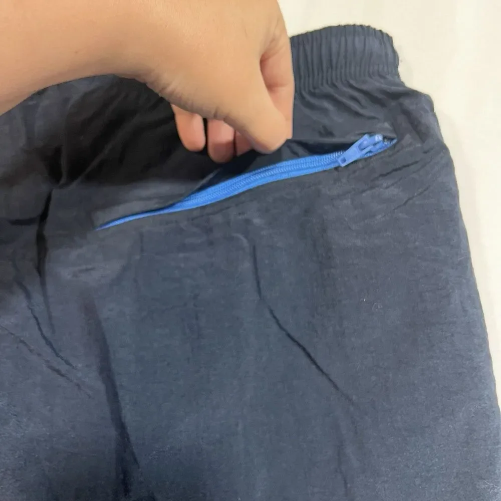 Speedo Mens Swim Trunks Shorts Navy Blue Size XL 100% Nylon Mesh Lined Pockets